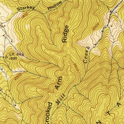 United States Geological Survey Gatlinburg, TN (1943, 24000-Scale) digital map