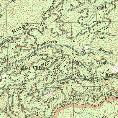 United States Geological Survey Gatlinburg, TN (1979, 24000-Scale) digital map