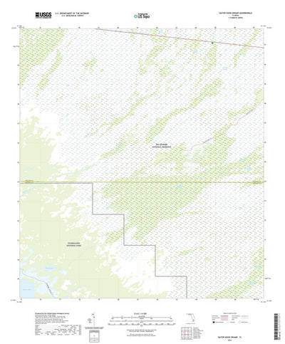 United States Geological Survey Gator Hook Swamp, FL (2021, 24000-Scale) digital map