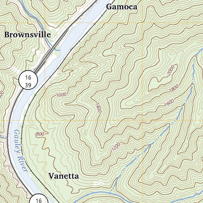 United States Geological Survey Gauley Bridge, WV (2023, 24000-Scale) digital map