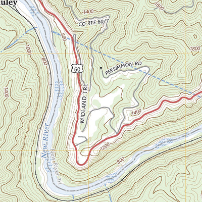 United States Geological Survey Gauley Bridge, WV (2023, 24000-Scale) digital map