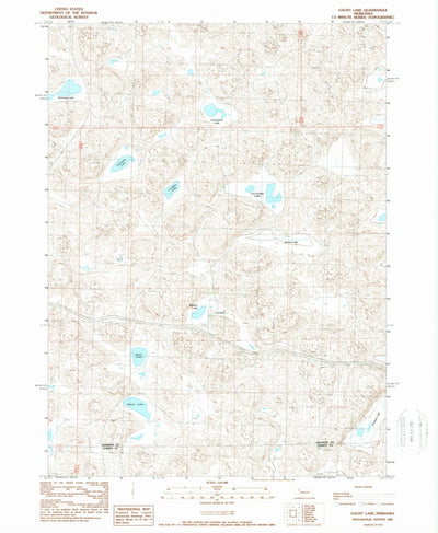 United States Geological Survey Gaunt Lake, NE (1989, 24000-Scale) digital map