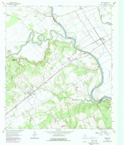 United States Geological Survey Gause, TX (1962, 24000-Scale) digital map