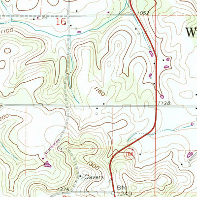 United States Geological Survey Gavers, OH (1960, 24000-Scale) digital map