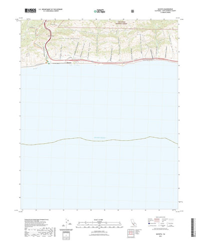 United States Geological Survey Gaviota, CA (2021, 24000-Scale) digital map