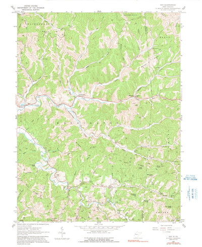 United States Geological Survey Gay, WV (1960, 24000-Scale) digital map