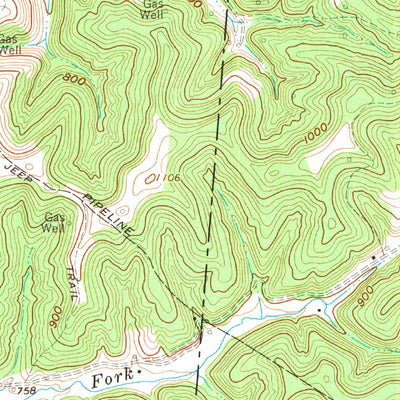 United States Geological Survey Gay, WV (1960, 24000-Scale) digital map