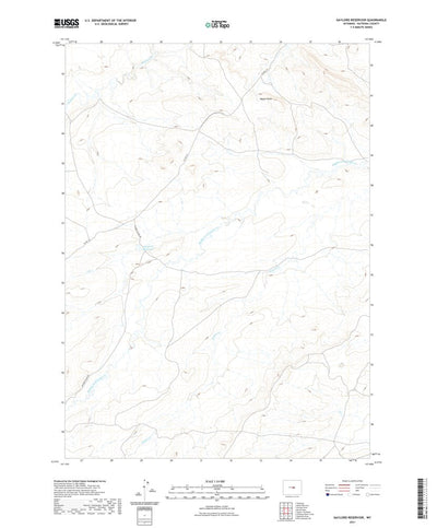United States Geological Survey Gaylord Reservoir, WY (2021, 24000-Scale) digital map