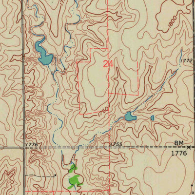 United States Geological Survey Gaylord SW, KS (1961, 24000-Scale) digital map
