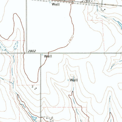 United States Geological Survey Gaylord, TX-OK (1972, 24000-Scale) digital map
