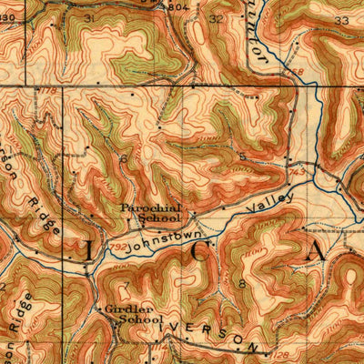 United States Geological Survey Gays Mills, WI (1926, 62500-Scale) digital map