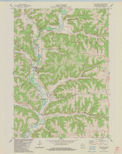 United States Geological Survey Gays Mills, WI (1983, 24000-Scale) digital map