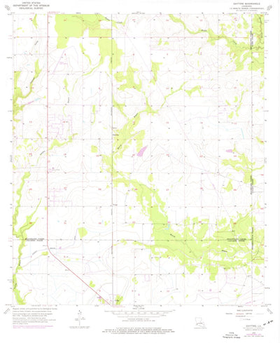 United States Geological Survey Gaytine, LA (1956, 24000-Scale) digital map