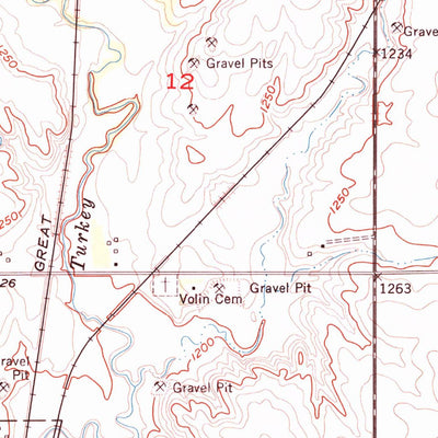 United States Geological Survey Gayville, SD (1957, 24000-Scale) digital map