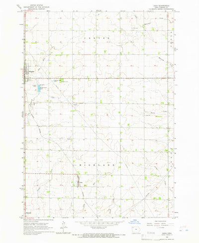 United States Geological Survey Gaza, IA (1964, 24000-Scale) digital map