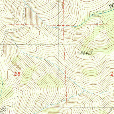 United States Geological Survey Gazelle Mountain, CA (1986, 24000-Scale) digital map
