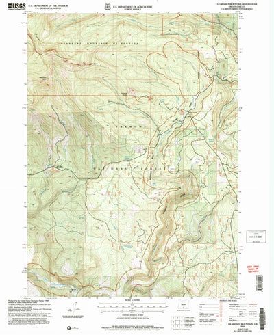 United States Geological Survey Gearhart Mountain, OR (2004, 24000-Scale) digital map