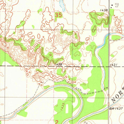 United States Geological Survey Geary North, OK (1979, 24000-Scale) digital map