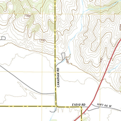 United States Geological Survey Geary South, OK (2022, 24000-Scale) digital map