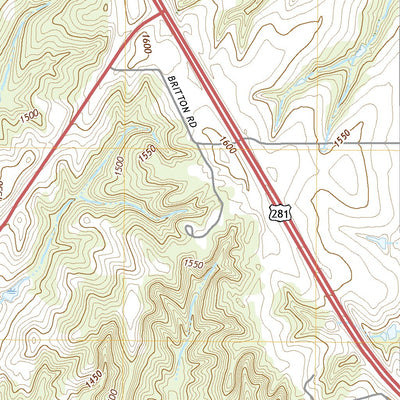 United States Geological Survey Geary South, OK (2022, 24000-Scale) digital map