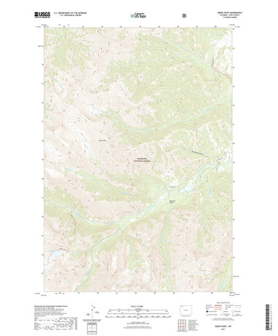 United States Geological Survey Geers Point, WY (2021, 24000-Scale) digital map