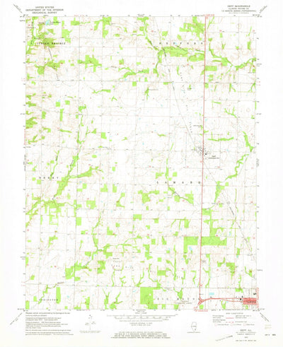 United States Geological Survey Geff, IL (1970, 24000-Scale) digital map