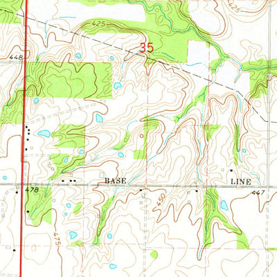 United States Geological Survey Geff, IL (1970, 24000-Scale) digital map