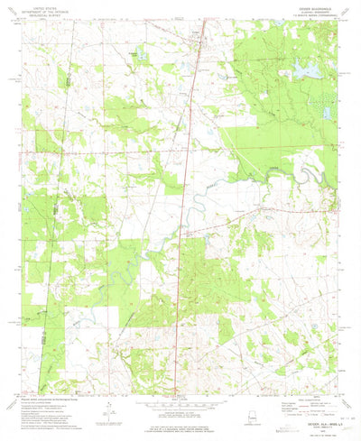 United States Geological Survey Geiger, AL-MS (1973, 24000-Scale) digital map