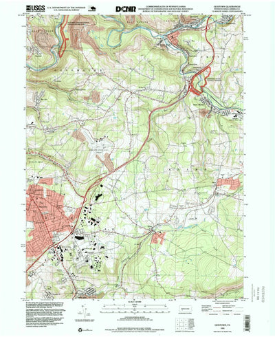 United States Geological Survey Geistown, PA (1993, 24000-Scale) digital map