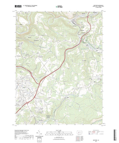 United States Geological Survey Geistown, PA (2023, 24000-Scale) digital map