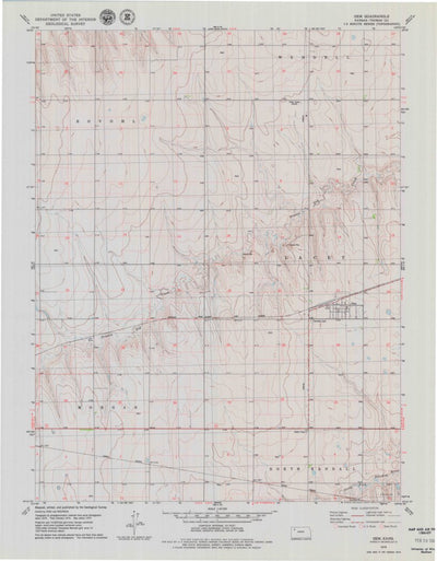 United States Geological Survey Gem, KS (1979, 24000-Scale) digital map