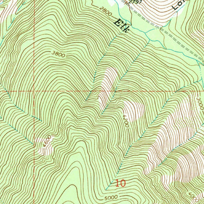 United States Geological Survey Gem Peak, MT-ID (1966, 24000-Scale) digital map