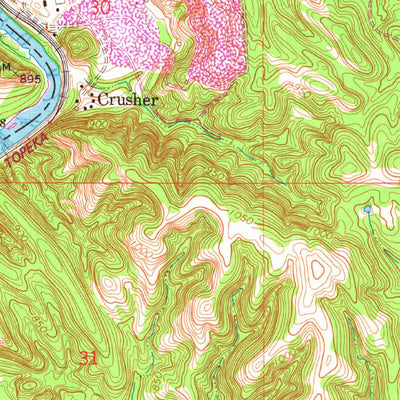 United States Geological Survey Gene Autry, OK (1964, 24000-Scale) digital map