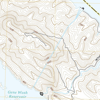 United States Geological Survey Gene Wash, CA (2018, 24000-Scale) digital map