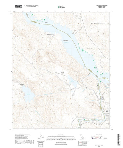 United States Geological Survey Gene Wash, CA (2021, 24000-Scale) digital map