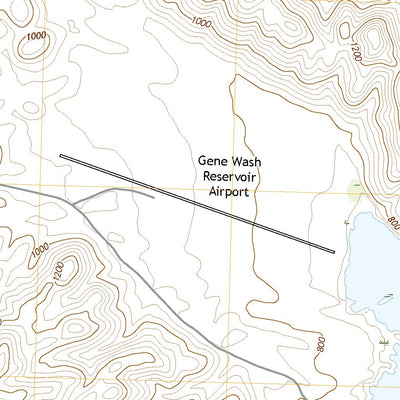 United States Geological Survey Gene Wash, CA (2021, 24000-Scale) digital map