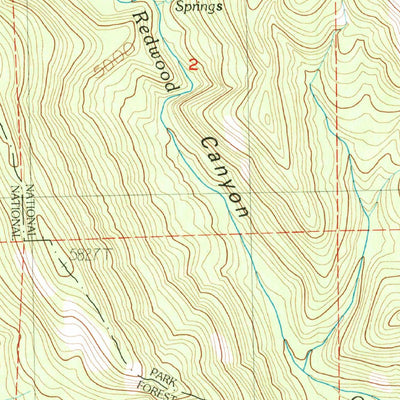 United States Geological Survey General Grant Grove, CA (1987, 24000-Scale) digital map