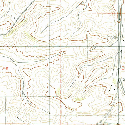 United States Geological Survey Genesee, ID (1990, 24000-Scale) digital map