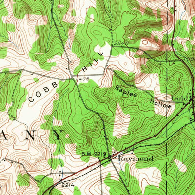 United States Geological Survey Genesee, PA-NY (1932, 62500-Scale) digital map