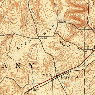 United States Geological Survey Genesee, PA-NY (1937, 62500-Scale) digital map