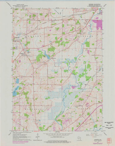 United States Geological Survey Genesee, WI (1960, 24000-Scale) digital map
