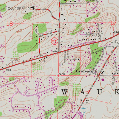 United States Geological Survey Genesee, WI (1960, 24000-Scale) digital map
