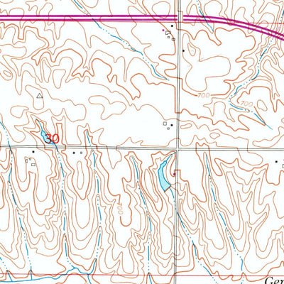 United States Geological Survey Geneseo, IL (1953, 24000-Scale) digital map