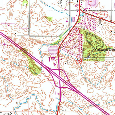 United States Geological Survey Geneseo, IL (1953, 24000-Scale) digital map