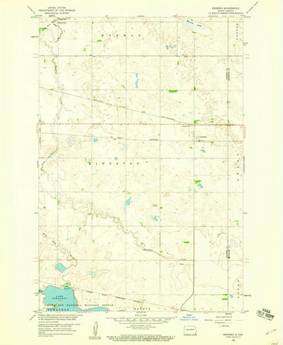United States Geological Survey Geneseo, ND (1958, 24000-Scale) digital map