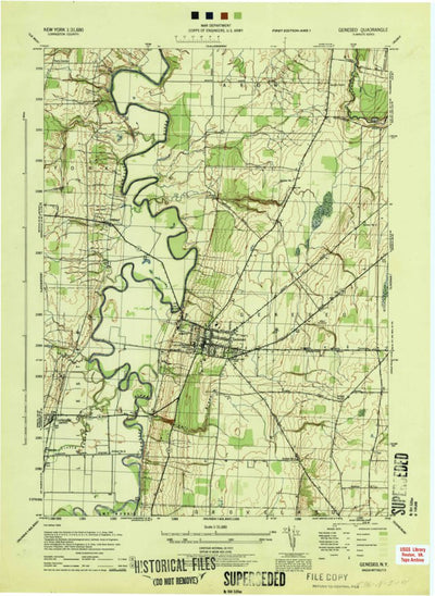 United States Geological Survey Geneseo, NY (1944, 31680-Scale) digital map