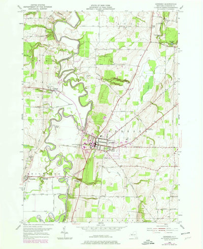 United States Geological Survey Geneseo, NY (1950, 24000-Scale) digital map
