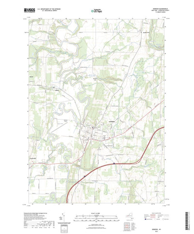 United States Geological Survey Geneseo, NY (2023, 24000-Scale) digital map