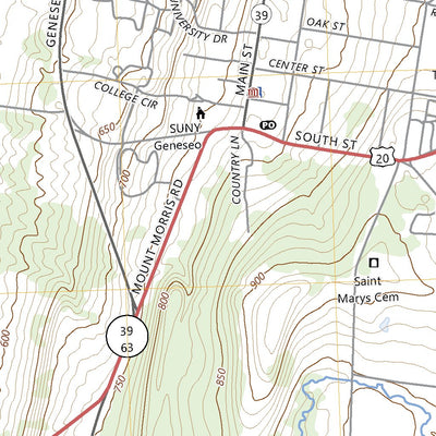 United States Geological Survey Geneseo, NY (2023, 24000-Scale) digital map