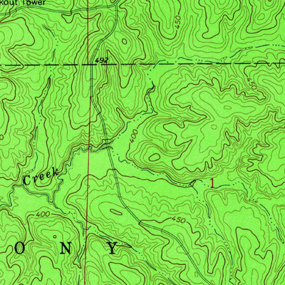 United States Geological Survey Geneva, AR (1966, 24000-Scale) digital map